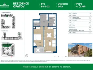 Pronájem bytu 2+kk, Praha - Chodov, Líbalova, 54 m2