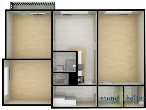 Pronájem bytu 3+1, Praha - Záběhlice, Chmelová, 72 m2