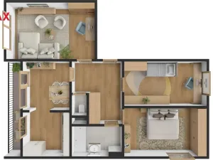 Prodej bytu 3+1, Pardubice - Ohrazenice, Marie Majerové, 74 m2