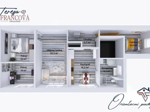 Prodej bytu 3+1, Prostějov, Krokova, 84 m2