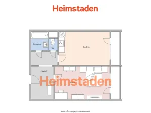 Pronájem bytu 1+1, Orlová - Lutyně, Masarykova třída, 48 m2