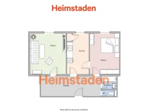 Pronájem bytu 2+1, Havířov - Město, Hlavní třída, 59 m2