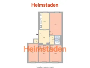 Pronájem bytu 4+1, Ostrava - Poruba, Alšova, 97 m2