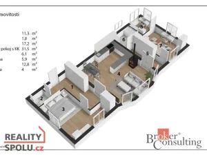 Prodej bytu 3+kk, Liberec - Liberec V-Kristiánov, Husova, 90 m2