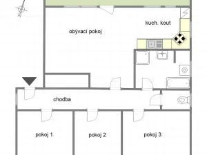 Pronájem bytu 4+kk, Bystřany - Světice, nám. J. Koziny, 95 m2