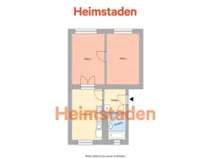 Pronájem bytu 2+1, Ostrava - Moravská Ostrava, Sportovní, 47 m2