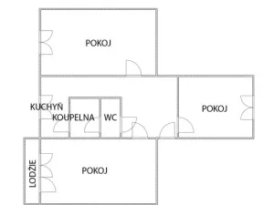 Prodej bytu 3+1, Klášterec nad Ohří, Na Vyhlídce, 66 m2