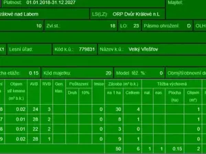 Prodej lesa, Velký Vřešťov, 1545 m2