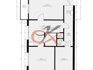 Prodej bytu 3+1, Rožnov pod Radhoštěm, Meziříčská, 60 m2