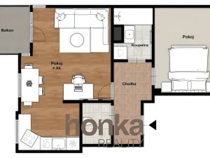 Prodej bytu 2+kk, Praha - Stodůlky, Harmonická, 54 m2