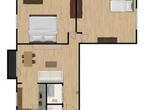 Pronájem bytu 3+kk, Praha - Vršovice, Ukrajinská, 69 m2