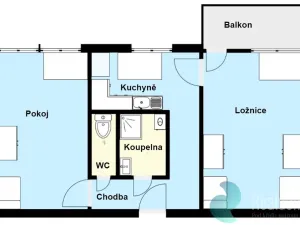 Prodej bytu 2+1, Praha, U Mrázovky, 49 m2