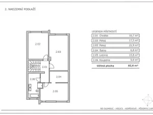 Pronájem rodinného domu, Olomouc, Kopřivová, 162 m2