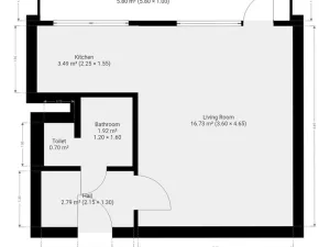 Pronájem bytu 1+kk, Praha - Střížkov, Českolipská, 26 m2