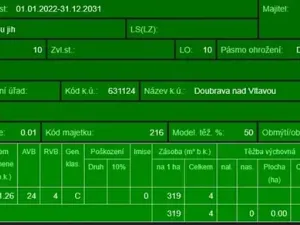 Prodej lesa, Chrášťany, 11900 m2