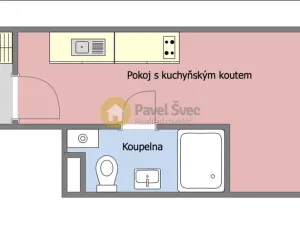 Pronájem bytu 1+kk, Strakonice - Strakonice I, Velké náměstí, 21 m2