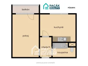 Pronájem bytu 1+1, Olomouc, Hraniční, 36 m2