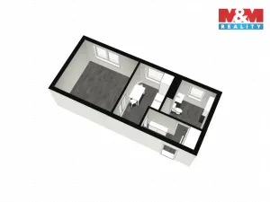 Pronájem bytu 1+1, Náchod, Raisova, 32 m2