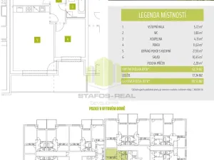 Pronájem bytu 2+kk, Olomouc, Janského, 59 m2