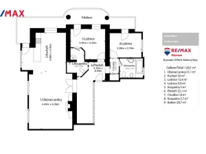 Prodej bytu 3+kk, Karlovy Vary, Krále Jiřího, 120 m2