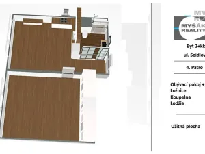 Prodej bytu 2+kk, Praha - Kamýk, Seidlova, 45 m2