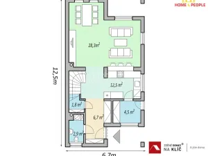 Prodej domu na klíč, Zlín, Pampelišková, 123 m2