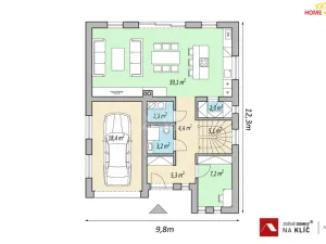 Prodej domu na klíč, Zlín, Nivy II, 149 m2