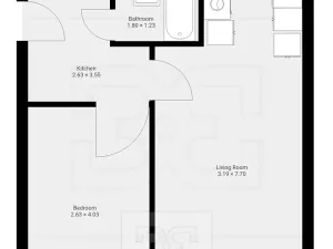 Prodej bytu 2+kk, Praha - Řepy, Bazovského, 44 m2