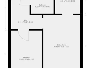 Pronájem bytu 2+kk, Praha - Modřany, Daškova, 41 m2