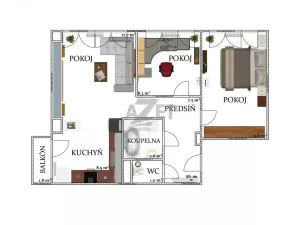 Pronájem bytu 3+kk, Bohumín - Nový Bohumín, Čáslavská, 61 m2