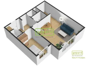 Pronájem bytu 2+kk, Brno - Židenice, Mutěnická, 39 m2