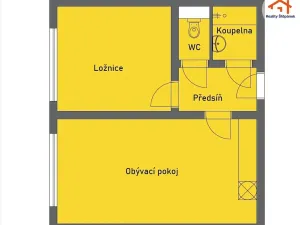Pronájem bytu 2+kk, České Budějovice, Papírenská, 38 m2