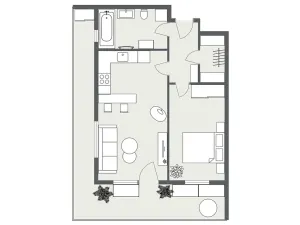 Prodej bytu 2+kk, Praha - Stodůlky, Medunova, 50 m2