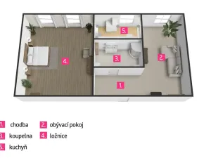 Pronájem bytu 2+kk, Jemnice, Široká, 68 m2