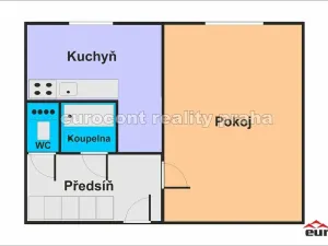 Pronájem bytu 1+1, Praha - Strašnice, U krbu, 34 m2