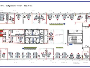 Pronájem kanceláře, Praha - Holešovice, Dělnická, 1252 m2