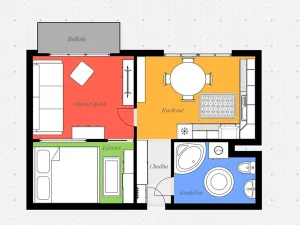 Prodej bytu 2+1, Třeboň, Vrchlického, 32 m2