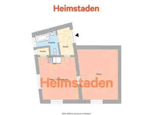 Pronájem bytu 1+1, Ostrava - Moravská Ostrava, Poděbradova, 51 m2