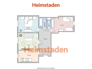 Pronájem bytu 3+1, Ostrava - Poruba, Čs. exilu, 80 m2