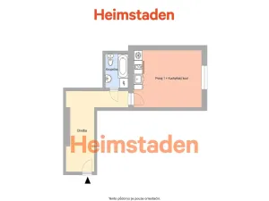 Pronájem bytu 1+kk, Ostrava - Poruba, Hlavní třída, 26 m2