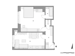 Prodej bytu 2+kk, Praha - Břevnov, Nad Kajetánkou, 51 m2