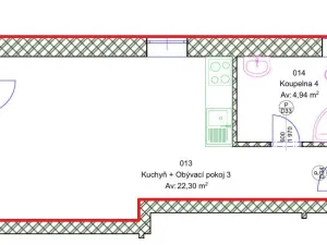 Pronájem bytu 1+kk, Brušperk, náměstí J. A. Komenského, 28 m2