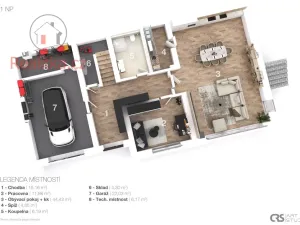 Prodej rodinného domu, Ondřejov, Pod Oborou, 245 m2