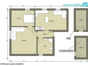 Prodej bytu 2+1, Chodov, Bezručova, 65 m2