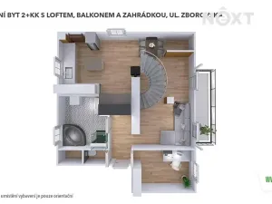 Pronájem bytu 2+kk, Šumperk, Zborovská, 83 m2