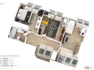 Prodej rodinného domu, Nučice, Paderlíkova, 155 m2