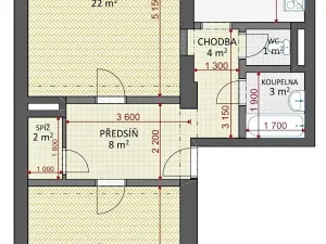 Prodej bytu 2+1, Žatec, Boženy Němcové, 71 m2