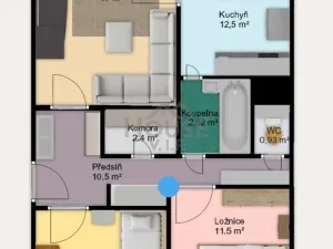 Prodej bytu 3+1, Praha, Přímětická, 68 m2