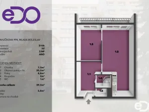 Prodej bytu 2+kk, Mladá Boleslav, Havlíčkova, 39 m2
