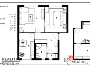 Prodej bytu 2+1, Zámrsk, 55 m2